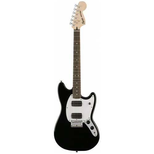 фото Fender squier bullet mustang hh blk электрогитара, палисандровая накладка грифа, hh, цвет черный