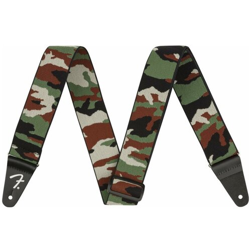 фото Ремень для гитары fender weighless 2 camo strap