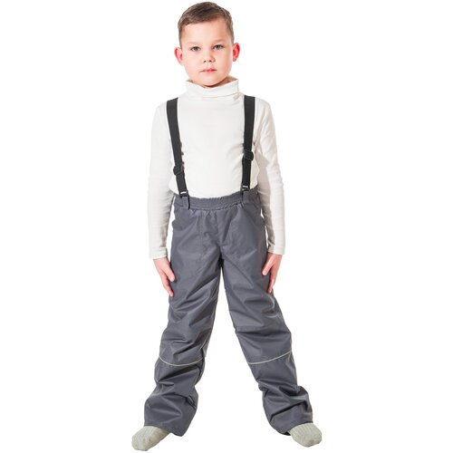 фото Детские брюки демисезонные 6240 размер 122 цвет темно серый филиппок