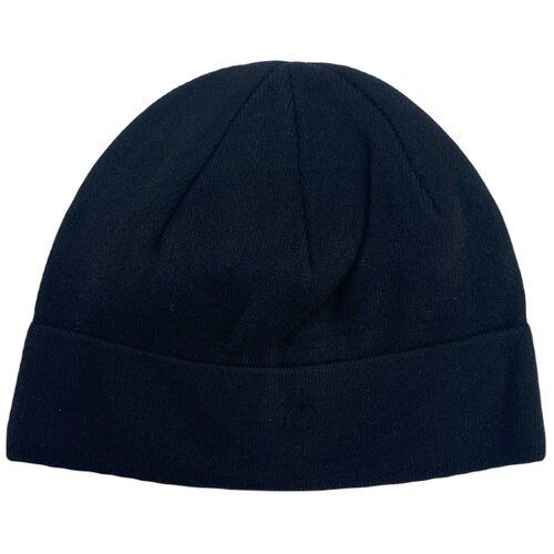 фото Вязаная мужская шапка на флисе / шапка с подкладкой /утепленная зимняя шапка с отворотом romart