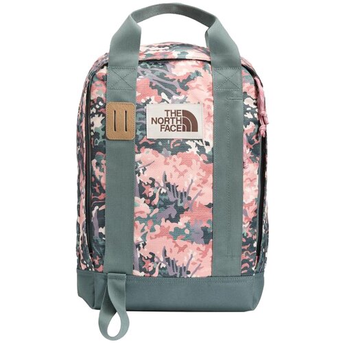 фото Рюкзак the north face tote pack rose tan canvas paint print/balsam green/foxglove