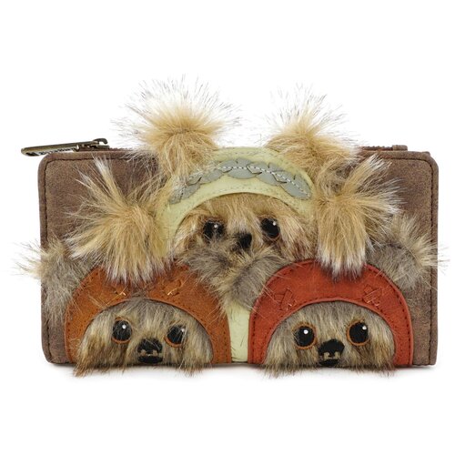 фото Кошелек loungefly star wars ewok trio wallet stwa0121 lucasfilm