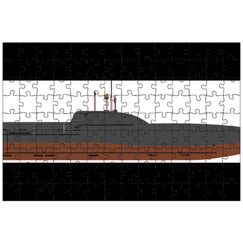 фото Магнитный пазл 27x18см."подводная лодка, военный корабль, судно" на холодильник lotsprints