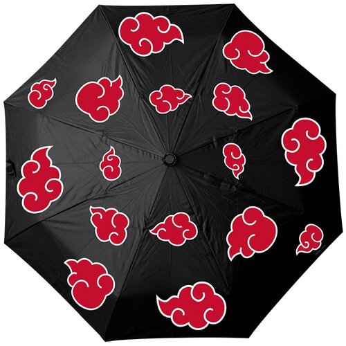 фото Мини-зонт abystyle, автомат, 2 сложения, черный, красный