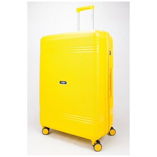 фото Mironpan чемодан большой pp (мелкие полосы) с расширением желтый xl большой желтый sweetbags