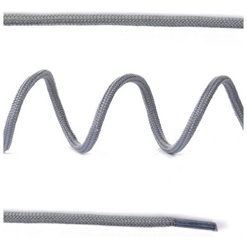 фото Шнурки плоские, 5 мм, 100 см, цвет: темно-серый, 25 комплектов max zipper