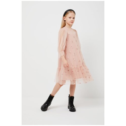 фото Платье sela размер 134 (9-10лет), розовый