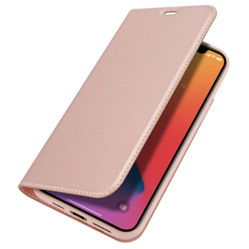 фото Чехол-книжка iphone 12 pro max (6.7), dux ducis skin pro series, боковой, розовый x-case
