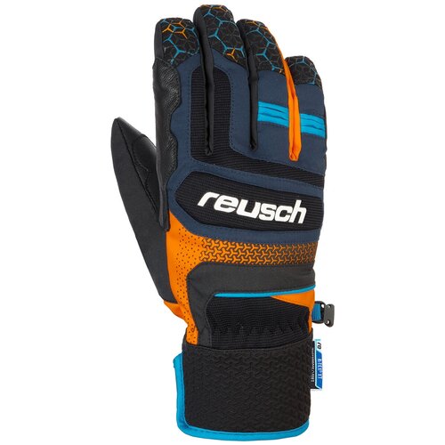 фото Перчатки горнолыжные reusch 2020-21 stuart r-tex® xt dress blue/orange popsicle (inch (дюйм):6.5)