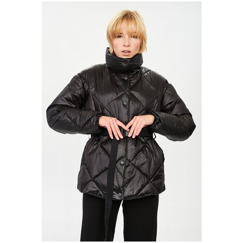 фото Куртка (эко пух) baon куртка с поясом (эко пух) baon, размер: xxl, серый