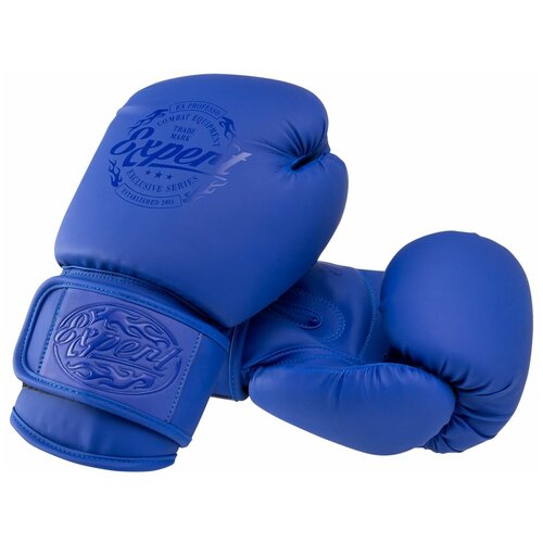 фото Перчатки боксерские bgs-v010, синий, 10 oz fight expert