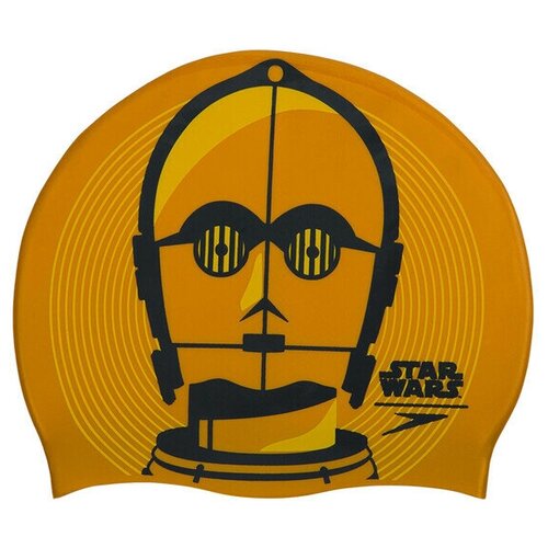 фото Шапочка для плавания speedo star wars slogan print cap 797, цвет - золотой;материал - силикон 100%
