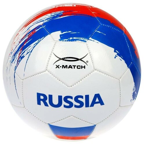 фото Мяч футбольный x-match, 1 слой pvc, россия (56451)