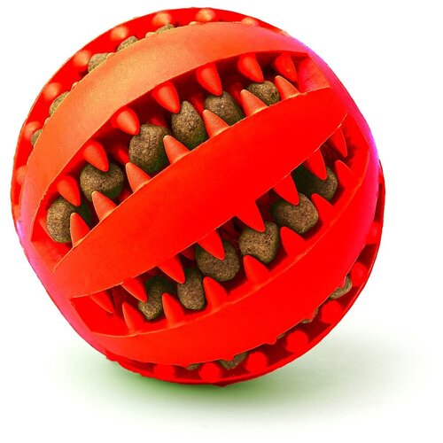 фото Мяч - кормушка, игрушка для собак, 7 см. adelanto