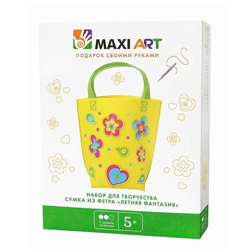 фото Maxi art набор для творчества сумка из фетра летняя фантазия (ma-a0291)