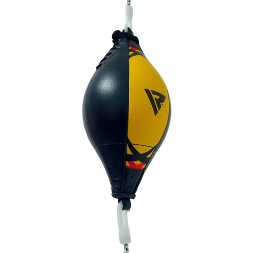 фото Груша пневматическая боксёрская на растяжках, черно-желтая rdx