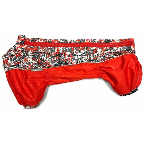 фото Комбинезон для собак osso fashion, для девочки пород такса и вельш корги. размер: 45т-2. цвет: красный, со вставкой