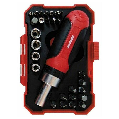 фото Набор инструмента, 28 предметов, cr-v сталь zipower pm5126 28 pc tools set