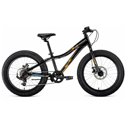 фото Детский велосипед forward bizon micro 20 (2021)(черно-желтый)
