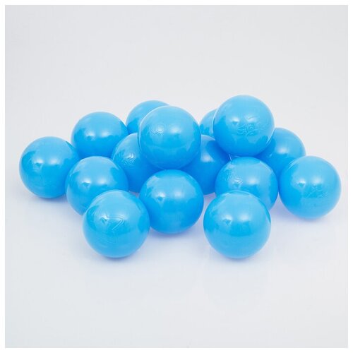 фото Соломон шарики для сухого бассейна с рисунком, диаметр шара 7,5 см, набор 500 штук, цвет голубой