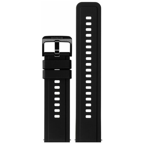 фото Ремень для часов honor magicwatch 2, корпус 46 мм, размер 22l, угольный черный