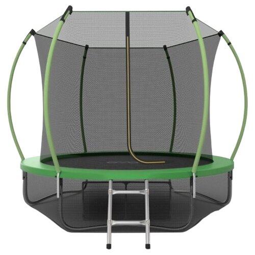 фото Каркасный батут evo jump inside 8ft с нижней сетью 244х244х210 см blue