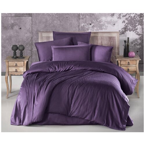 фото Ecosse постельное белье jeanetta цвет: фиолетовый (2 сп. евро) br36593