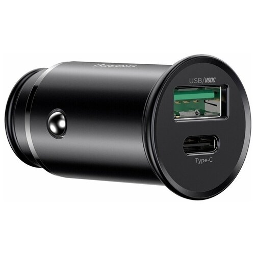 фото Зарядное устройство baseus circular metal pps quick charger 30w black ccys-c01