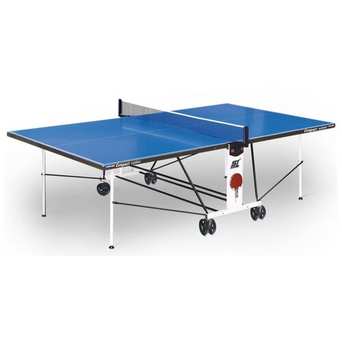 фото Теннисный стол start line compact outdoor-2 lx синий (с сеткой)