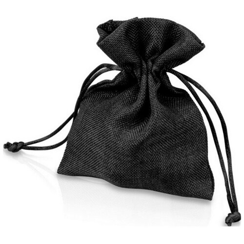 фото Мешочек подарочный, искусственный лен, малый, черный арт.995015 5 шт. noname
