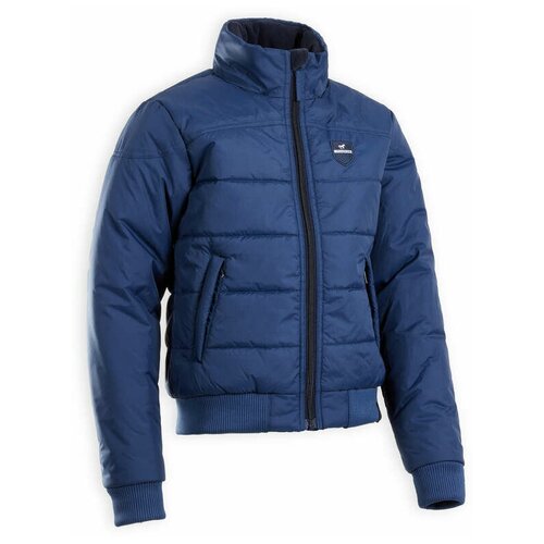 фото Куртка для верховой езды теплая детская 500 warm темно-синяя 10 лет (133-142 см) fouganza х декатлон decathlon