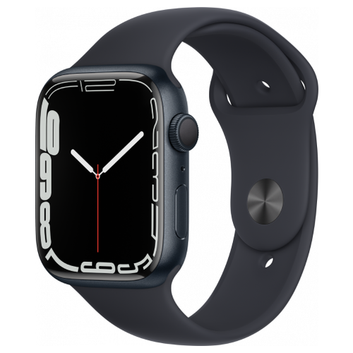 фото Часы apple watch series 7 gps 45mm aluminum case темная ночь (черный)