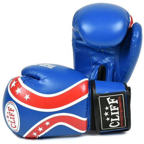 фото Перчатки боксерские fight star (dx) синие, пара 8oz cliff