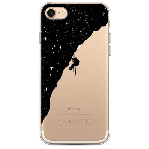 фото Силиконовый чехол "скалолаз в космосе" на apple iphone 7 / айфон 7 case place