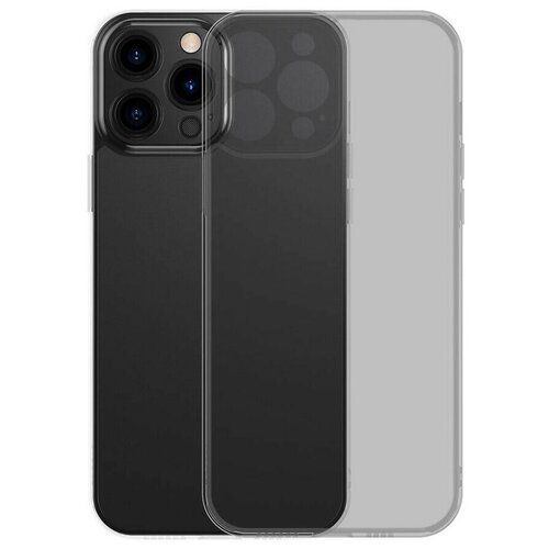 фото Чехол baseus frosted glass protective case для iphone 13 pro max, цвет черный (arws000501)