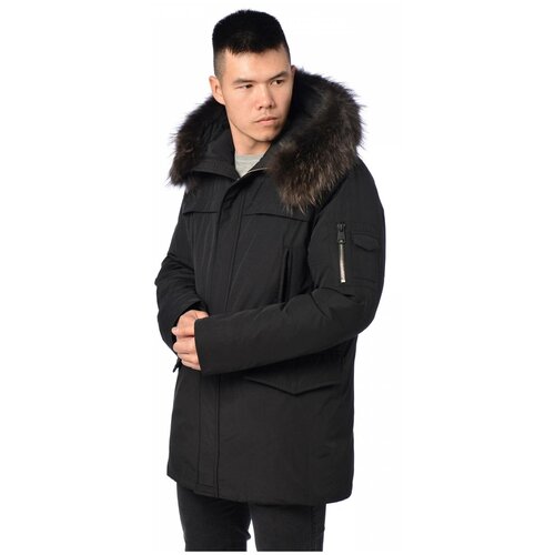 фото Зимняя куртка мужская clasna 050 размер 54, черный