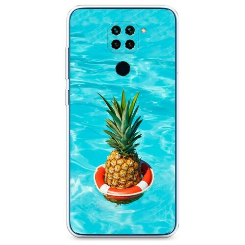 фото Силиконовый чехол "ананас в бассейне" на xiaomi redmi note 9 / сяоми редми нот 9 case place