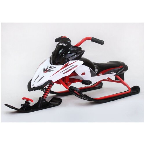 фото Снегокат yamaha apex snow bike with led-light, мягкое сиденье, white/red