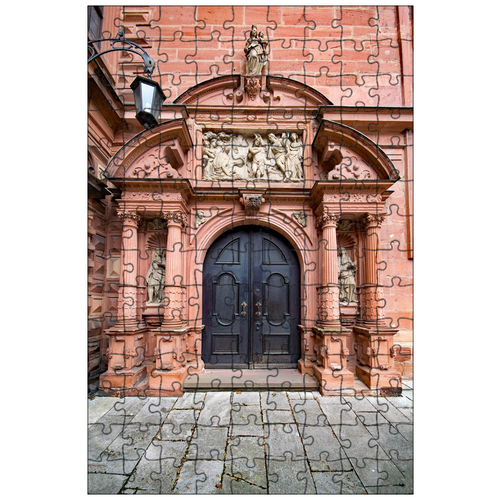 фото Магнитный пазл 27x18см."ашаффенбурга, замок, нижняя франкония" на холодильник lotsprints