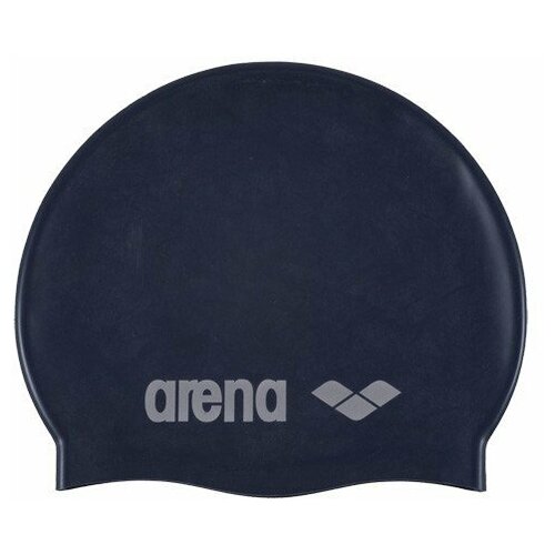 фото Шапочка для плавания arena classic silicone jr, детская , арт.9167071, темносиний, силикон