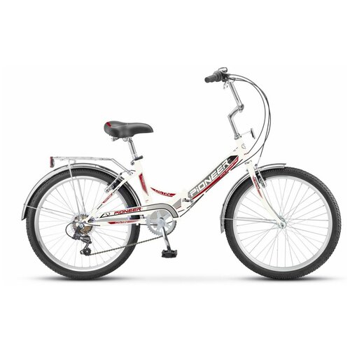 фото Велосипед pioneer ostin 24"/16" 2020-2021 white-red-black
