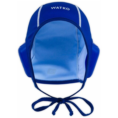 фото Шапочка для водного поло для взрослых синяя 900, размер: no size, цвет: яркий индиго/белоснежный watko х decathlon