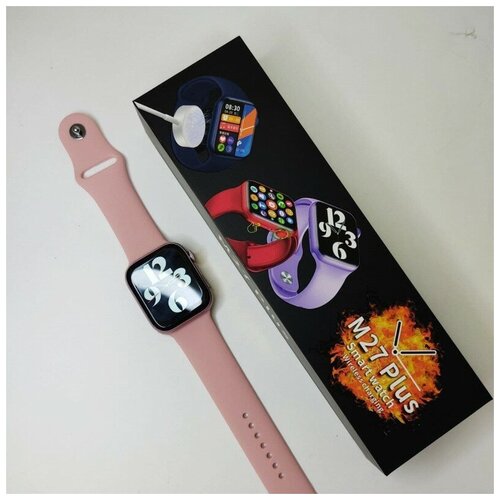 фото Умные часы smartwatch m27 plus, розовый wearfit