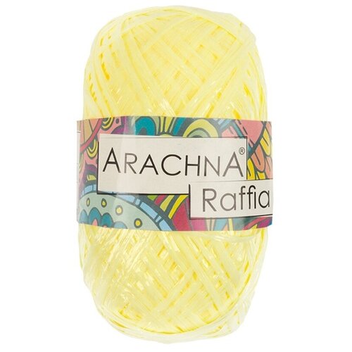 фото Набор пряжи arachna "raffia", 5*50 г+/-10 г, 200 м+/-12 м, №42 светлый желтый