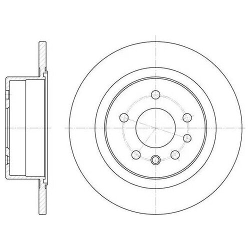 фото Тормозной диск задний remsa 6488.00 286x12 для mitsubishi grandis, mitsubishi lancer, opel omega