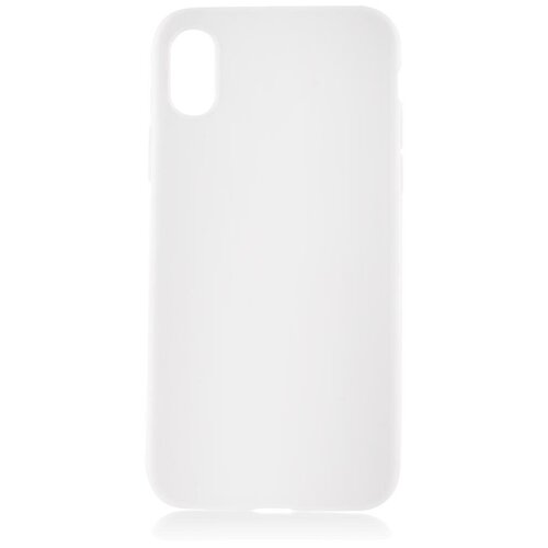 фото Чехол для apple iphone xs brosco colourful, накладка, белый