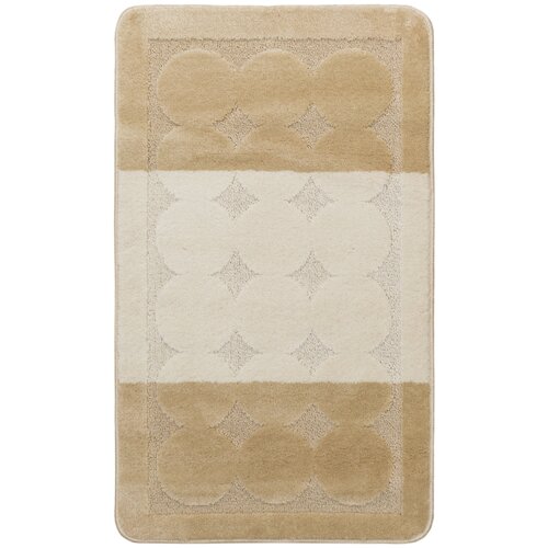 фото Светлый коврик для ванной confetti bath maximus edremit 2540 beige прямоугольник (60*100 см)