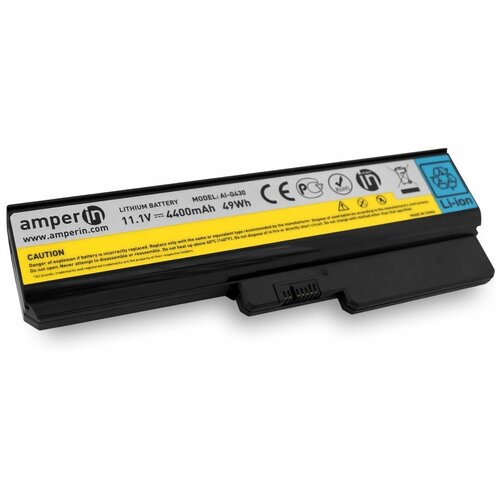 фото Аккумуляторная батарея amperin для ноутбука lenovo 42t4577 11.1v (4400mah)