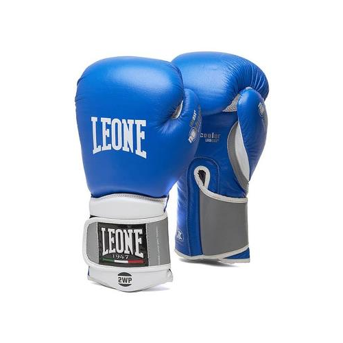 фото Боксерские перчатки leone 1947 il tecnico gn013 blue (14 унций)