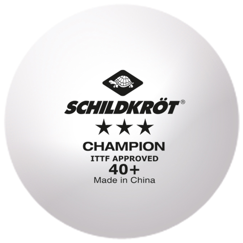 фото Мяч для настольного тенниса 3 champion ittf, белый, 3 шт. donic-schildkroet